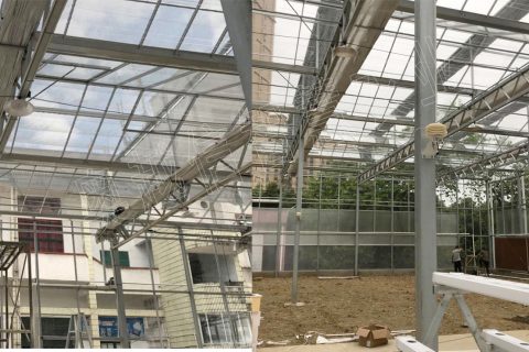 福建龍巖市農(nóng)業(yè)學校智能化玻璃溫室大棚